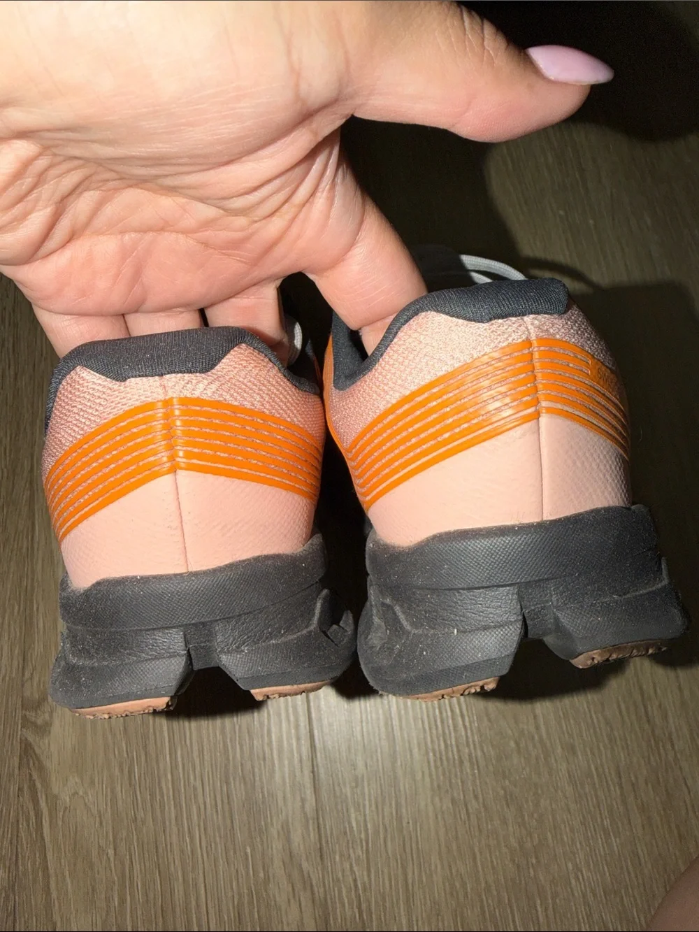 On Running Women's Peach and Orange Lightweight Running Shoes